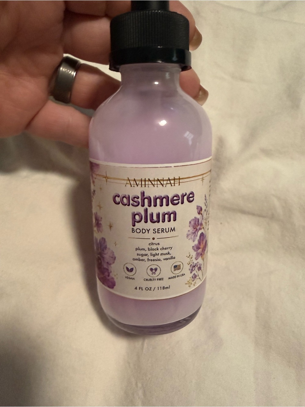 Aminnah “Cashmere Plum” Limited Edition Body Serum!